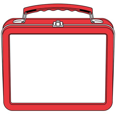 metal lunch box clipart|free clip art lunch box.